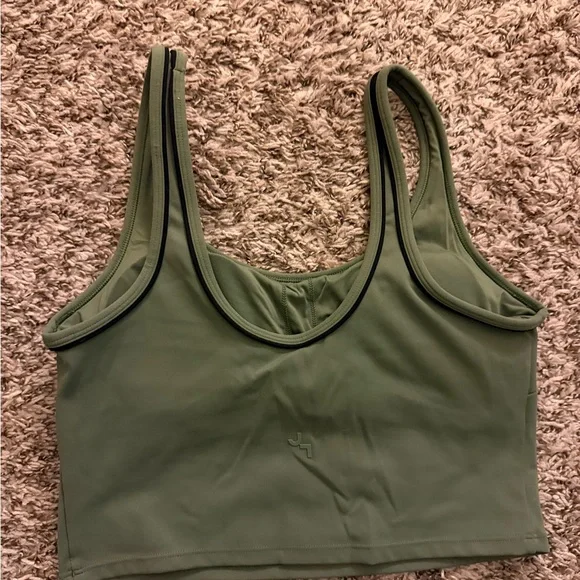 JoyLab Olive Green Leggings and Crop Top Set - Picture 6 of 6